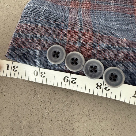 Hart Schaffner Marx NY Fit 48R  Plaid Pattern Sport Coat Linen/Wool ($595 new) - Picture 15 of 16